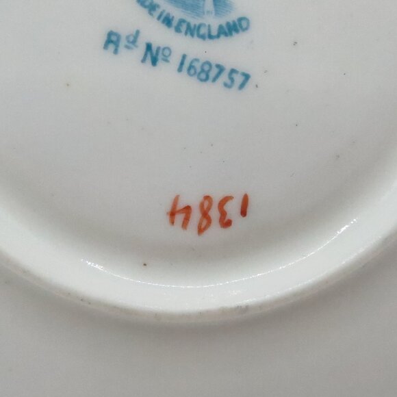 David Chapman & Sons Tea Cup & Saucer #1384 Blue White Antique England - Picture 16 of 16